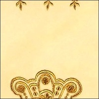 Ivory velvet/gold